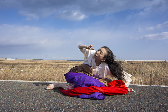 Eiko in Fukushima, photo: Bill Johnston